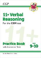 Book Cover for 11+ CEM Verbal Reasoning Practice Book & Assessment Tests - Ages 9-10 (With Online Edition) by CGP Books