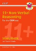 Book Cover for 11+ CEM Non-Verbal Reasoning Study Book (With Parents' Guide & Online Edition) by CGP Books