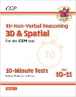 Book Cover for 11+ CEM 10-Minute Tests by CGP Books