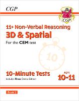 Book Cover for 11+ CEM 10-Minute Tests by CGP Books