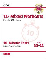 Book Cover for 11+ CEM 10-Minute Tests by CGP Books