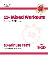 Book Cover for 11+ CEM 10-Minute Tests by CGP Books