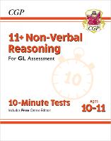 Book Cover for 11+ GL 10-Minute Tests by CGP Books