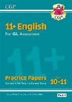 Book Cover for 11+ GL English Practice Papers by CGP Books