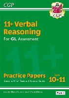 Book Cover for 11+ GL Verbal Reasoning Practice Papers by CGP Books