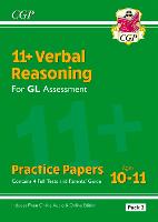 Book Cover for 11+ GL Verbal Reasoning Practice Papers by CGP Books