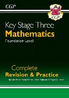 Book Cover for KS3 Maths Complete Revision & Practice - Foundation (Includes Online Edition, Videos & Quizzes) by CGP Books