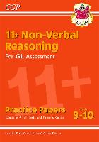 Book Cover for 11+ GL Non-Verbal Reasoning Practice Papers - Ages 9-10 (With Parents' Guide & Online Edition) by CGP Books