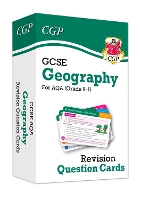 Book Cover for GCSE Geography AQA Revision Question Cards by CGP Books