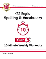 Book Cover for KS2 Year 5 English 10-Minute Weekly Workouts by CGP Books