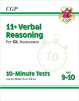 Book Cover for 11+ GL 10-Minute Tests by CGP Books