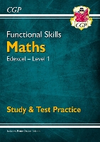 Book Cover for Functional Skills Maths: Edexcel Level 1 - Study & Test Practice by CGP Books