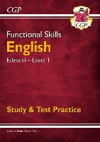 Book Cover for Functional Skills English: Edexcel Level 1 - Study & Test Practice by CGP Books