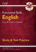 Book Cover for Functional Skills English: City & Guilds Level 1 - Study & Test Practice by CGP Books