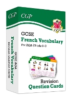 Book Cover for GCSE AQA French: Vocabulary Revision Question Cards by CGP Books