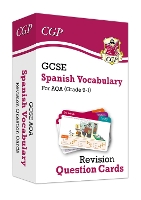 Book Cover for GCSE AQA Spanish: Vocabulary Revision Question Cards by CGP Books