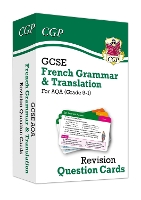 Book Cover for GCSE AQA French: Grammar & Translation Revision Question Cards by CGP Books