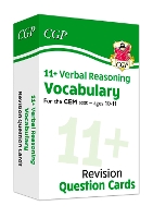 Book Cover for 11+ CEM Revision Question Cards: Verbal Reasoning Vocabulary - Ages 10-11 by CGP Books