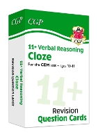 Book Cover for 11+ CEM Revision Question Cards: Verbal Reasoning Cloze - Ages 10-11 by CGP Books