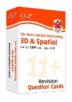 Book Cover for 11+ CEM Revision Question Cards: Non-Verbal Reasoning 3D & Spatial - Ages 10-11 by CGP Books