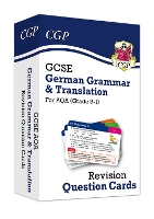 Book Cover for GCSE AQA German: Grammar & Translation Revision Question Cards by CGP Books