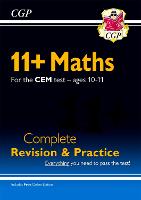 Book Cover for 11+ CEM Maths Complete Revision and Practice - Ages 10-11 (With Online Edition) by CGP Books