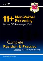 Book Cover for 11+ CEM Non-Verbal Reasoning Complete Revision and Practice - Ages 10-11 (With Online Edition) by CGP Books