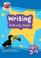 Book Cover for Writing Activity Book for Ages 3-4 (Preschool) by CGP Books