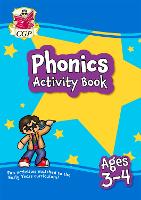 Book Cover for Phonics Activity Book for Ages 3-4 (Preschool) by CGP Books