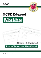 Book Cover for GCSE Maths Edexcel Grade 4-5 Targeted Exam Practice Workbook (includes Answers) by CGP Books