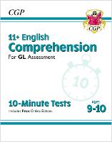 Book Cover for 11+ GL 10-Minute Tests by CGP Books