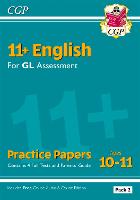 Book Cover for 11+ GL English Practice Papers by CGP Books