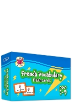 Book Cover for French Vocabulary Flashcards for Ages 7-9 (with Free Online Audio) by CGP Books