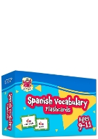 Book Cover for Spanish Vocabulary Flashcards for Ages 9-11 (with Free Online Audio) by CGP Books