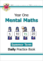 Book Cover for KS1 Mental Maths Year 1 Daily Practice Book: Summer Term by CGP Books