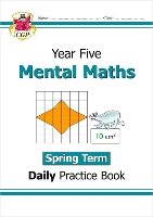 Book Cover for KS2 Mental Maths Year 5 Daily Practice Book: Spring Term by CGP Books