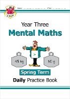 Book Cover for KS2 Mental Maths Year 3 Daily Practice Book: Spring Term by CGP Books