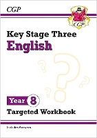 Book Cover for KS3 English Year 8 Targeted Workbook (with answers) by CGP Books