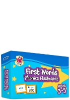 Book Cover for First Words Phonics Flashcards for Ages 3-5 by CGP Books