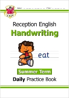 Book Cover for Reception Handwriting Daily Practice Book: Summer Term by CGP Books