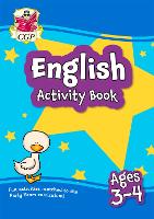 Book Cover for English Activity Book for Ages 3-4 (Preschool) by CGP Books