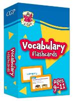 Book Cover for Vocabulary Flashcards for Ages 9-11 by CGP Books