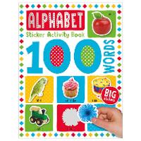 Book Cover for 100 Alphabet Words Sticker Activity by Make Believe Ideas