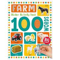 Book Cover for 100 Farm Words Sticker Activity by Make Believe Ideas