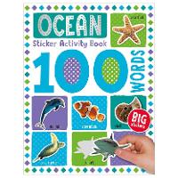 Book Cover for 100 Ocean Words Sticker Activity by Make Believe Ideas