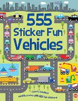 Book Cover for 555 Sticker Fun - Vehicles Activity Book by Susan Mayes