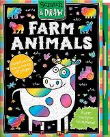 Book Cover for Scratch and Draw Farm Animals - Scratch Art Activity Book by Arthur Over