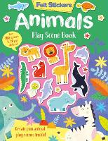 Book Cover for Felt Stickers Animals Play Scene Book by Kit Elliot