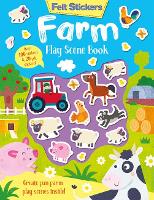Book Cover for Felt Stickers Farm Play Scene Book by Kit Elliot