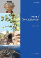 Book Cover for Journal of Greek Archaeology Volume 4 2019 by John Bintliff